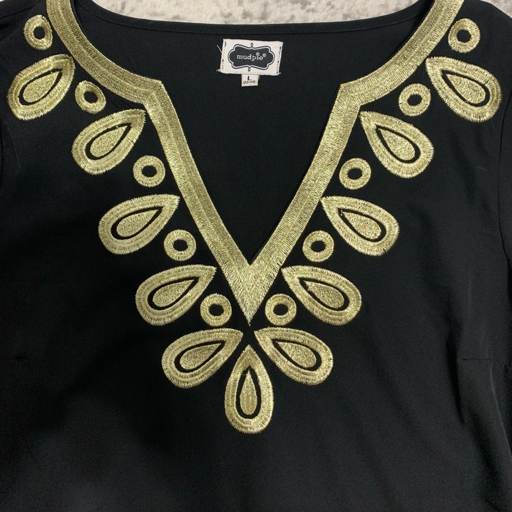 Beautiful black and gold blouse